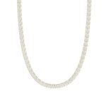 14K YELLOW GOLD 4.00CT 16'' ROUND DIAMOND LADIES TENNIS NECKLACE