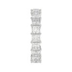 LADIES ETERNITY BAND 4 3/4CT PRINCESS DIAMOND 14K WHITE GOLD - Image 4