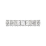 LADIES ETERNITY BAND 4 3/4CT PRINCESS DIAMOND 14K WHITE GOLD - Image 5