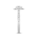 LADIES RING 1 1/2CT ROUND DIAMOND 14K WHITE GOLD (CENTER STONE ROUND DIAMOND 1CT) - Image 3
