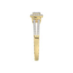 LADIES RING 0.20CT ROUND DIAMOND 10K YELLOW GOLD - Image 4