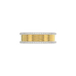 LADIES RING 0.20CT ROUND DIAMOND 10K YELLOW GOLD - Image 5