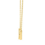 Classic 10K Yellow Gold Diamond Necklace For Ladies 0.16Ct Round Cut Diamonds - Image 2