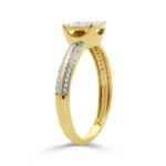 10K YELLOW GOLD 1/5CT ROUND DIAMOND LADIES RING - Image 2