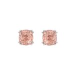 ETERNAL BLUSH COLLECTION 14K WHITE GOLD 2.00CT PINK CUSHION DIAMOND LADIES EARRINGS