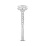 LADIES RING 1 3/4CT ROUND DIAMOND 14K WHITE GOLD (CENTER STONE ROUND DIAMOND 1 1/2CT ) - Image 3