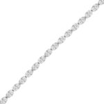 LADIES BRACELET 5.00CT OVAL DIAMOND 14K WHITE GOLD - Image 2