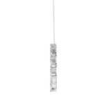 LADIES NECKLACE 1 1/2CT MARQUISE DIAMOND 14K WHITE GOLD - Image 4