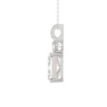 LADIES PENDANT 1 3/4CT ROUND/EMERALD DIAMOND 14K WHITE GOLD (CENTER STONE EMERALD DIAMOND 1 1/2CT) - Image 2