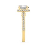 LADIES RING 2 1/2CT ROUND DIAMOND 14K YELLOW GOLD (CENTER STONE ROUND DIAMOND 2CT ) - Image 3