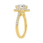 14K YELLOW GOLD 3.00CT ROUND DIAMOND LADIES RING (CENTER STONE ROUND DIAMOND 2CT) - Image 3