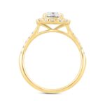 LADIES RING 1 1/2CT ROUND DIAMOND 14K YELLOW GOLD (CENTER STONE ROUND DIAMOND 1CT) - Image 2