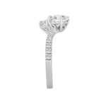 LADIES RING 2 1/4CT ROUND/HEART/PRINCESS DIAMOND 14K WHITE GOLD - Image 3