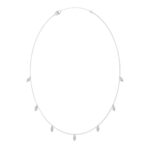14K WHITE GOLD 1.00CT MARQUISE DIAMOND LADIES NECKLACE - Image 3