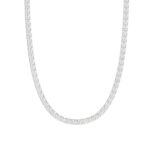 14K WHITE GOLD 7 3/4CT 18" ROUND DIAMOND LADIES TENNIS NECKLACE