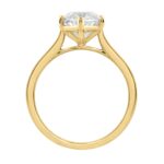 14K YELLOW GOLD 4.00CT MARQUISE DIAMOND LADIES SOLITAIRE RING (CENTER STONE MARQUISE DIAMOND 4CT - Image 2