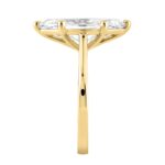 14K YELLOW GOLD 4.00CT MARQUISE DIAMOND LADIES SOLITAIRE RING (CENTER STONE MARQUISE DIAMOND 4CT - Image 3
