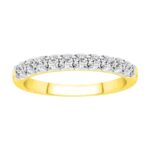 LADIES BAND 0.50CT ROUND DIAMOND 14K YELLOW GOLD