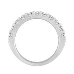 LADIES BAND 1.00CT ROUND DIAMOND 14K WHITE GOLD (SI QUALITY) - Image 2