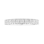 LADIES BAND 1.00CT ROUND DIAMOND 14K WHITE GOLD (SI QUALITY) - Image 4