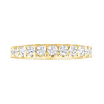 LADIES BAND 1.00CT ROUND DIAMOND 14K YELLOW GOLD - Image 4