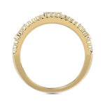 MEN'S RING 0.75CT ROUND DIAMOND 10K YELLOW GOLD - Image 2