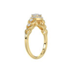 LADIES RING 0.20CT ROUND DIAMOND 10K YELLOW GOLD - Image 3