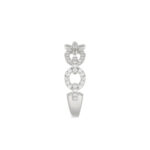 LADIES BAND 0.33CT ROUND DIAMOND 14K WHITE GOLD - Image 4