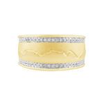 MEN'S RING 0.33CT ROUND DIAMOND 10K YELLOW GOLD - Image 4