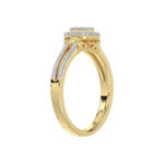 LADIES RING 0.20CT ROUND DIAMOND 10K YELLOW GOLD - Image 3