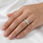 LADIES RING 0.25CT ROUND DIAMOND 10K YELLOW GOLD - Image 6