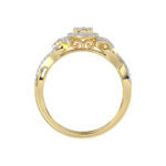 LADIES RING 0.25CT ROUND DIAMOND 10K YELLOW GOLD - Image 2