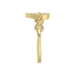 LADIES RING 0.05CT ROUND DIAMOND 10K YELLOW GOLD - Image 3