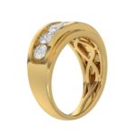 10K YELLOW GOLD 2.00CT ROUND DIAMOND MEN'S BAND - Image 3
