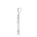 14K WHITE GOLD 2 1/2CT ROUND DIAMOND MEN'S PENDANT - Image 3