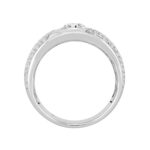 MEN'S BAND 1 1/2CT ROUND DIAMOND 10K WHITE GOLD - Image 2