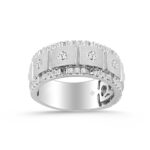 MEN'S BAND 1/2CT ROUND DIAMOND 14K WHITE GOLD