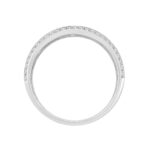 MEN'S BAND 1/2CT ROUND DIAMOND 14K WHITE GOLD - Image 2