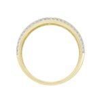 MEN'S BAND 1/2CT ROUND DIAMOND 14K YELLOW GOLD - Image 2