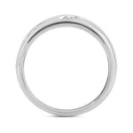 MEN'S BAND 1/3CT ROUND DIAMOND 14K WHITE GOLD - Image 2