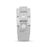 MEN'S BAND 1CT ROUND DIAMOND 14K WHITE GOLD - Image 3