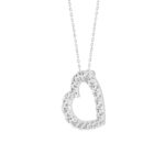LADIES PENDANT 1 1/2CT ROUND DIAMOND 14K WHITE GOLD - Image 3