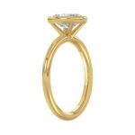 LADIES SOLITAIRE RING 2CT OVAL DIAMOND 14K YELLOW GOLD (CENTER STONE OVAL DIAMOND 2CT ) - Image 3