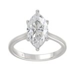 14K WHITE GOLD 1 1/2CT MARQUISE DIAMOND SOLITAIRE RING