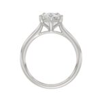 14K WHITE GOLD 1 1/2CT MARQUISE DIAMOND SOLITAIRE RING - Image 2