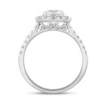 14K WHITE GOLD 1 1/2CT ROUND DIAMOND LADIES RING (CENTER STONE ROUND DIAMOND 1CT) - Image 2