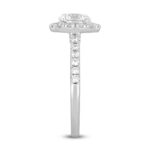 14K WHITE GOLD 1 1/2CT ROUND DIAMOND LADIES RING (CENTER STONE ROUND DIAMOND 1CT) - Image 3