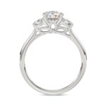 14K WHITE GOLD 1 1/3CT ROUND DIAMOND LADIES RING (CENTER STONE ROUND DIAMOND 1CT) - Image 2