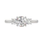 14K WHITE GOLD 1 1/3CT ROUND DIAMOND LADIES RING (CENTER STONE ROUND DIAMOND 1CT) - Image 5