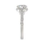 14K WHITE GOLD 2 1/4CT ROUND DIAMOND LADIES RING (CENTER STONE ROUND DIAMOND 2CT) - Image 4